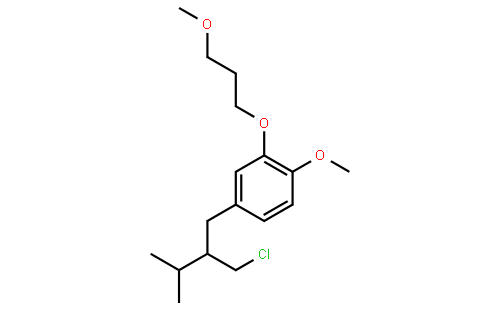 4-[(2R)-2-(氯甲基)-3-甲基丁基]-1-甲氧基-2-(3-甲氧基丙氧基)苯