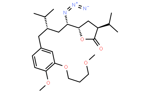 (3S,5S)-5-[(1S,3S)-1-叠氮基-3-[[4-甲氧基-3-(3-甲氧基丙氧基)苯基]甲基]-4-苄基]二氢-3-异丙基-2(3H)-呋喃酮