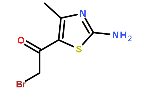 1-(2-amino-4-methylthiazol-5-yl)-2-bromoethanone