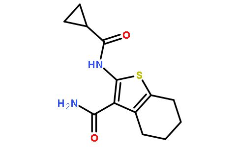 Benzo[b]thiophene-3-carboxamide,2-[(cyclopropylcarbonyl)amino]-4,5,6,7-tetrahydro-