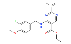 4-(3-chloro-4-MethoxybenzylaMino)-5-ethoxycarbonyl-2-MethylsulfinylpyriMidine