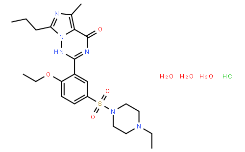 Vardenafil hydrochloride trihydrate