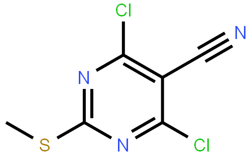 5-Cyano-4,6-dichloro-2-(methylthio)pyrimidine