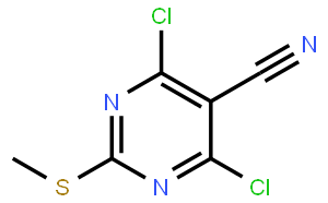 4,6-DICHLORO-2-(METHYLTHIO)PYRIMIDINE-5-CARBONITRILE