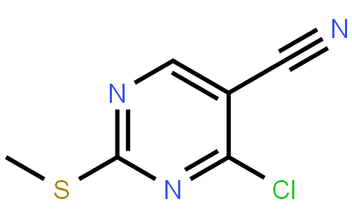 4-氯-2-甲硫基嘧啶-5-腈