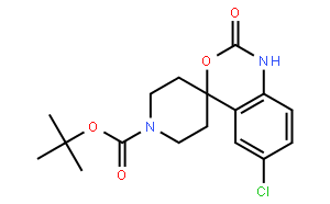6-CHLORO-1,2-DIHYDRO-2-OXOSPIRO[4H-3,1-BENZOXAZINE-4,4'-PIPERIDINE]-1'-CARBOXYLIC ACID 1,1-DIMETHYL ETHYL ESTER