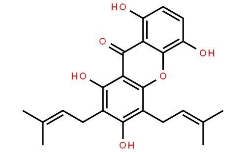1,3,5,8-四羟基-2,4-双(3-甲基-2-丁烯基)-9H-氧杂蒽-9-酮