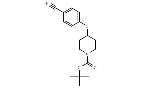 -1-哌啶甲酸，4-（4-氰基苯氧基）-1,1-dimethylethylester