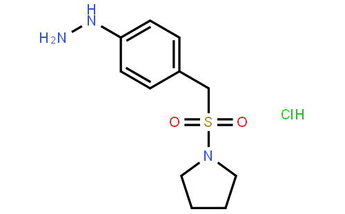 4-(1-吡咯烷基磺酰基甲基)苯肼盐酸盐