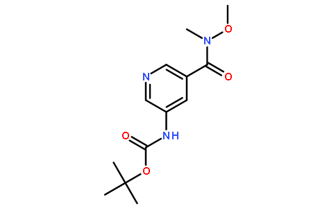 tert-butyl 5-(methoxy(methyl)carbamoyl)pyridin-3-ylcarbamate