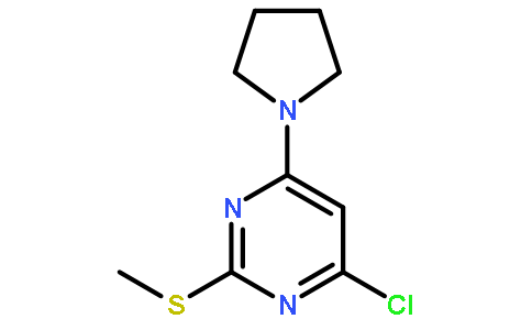 4-Chloro-2-(methylthio)-6-(pyrrolidin-1-yl)pyrimidine