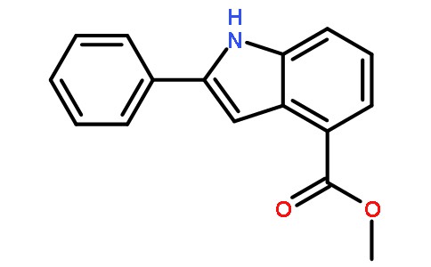 1H-indole-4-carboxylic acid,2-phenyl-,methyl ester