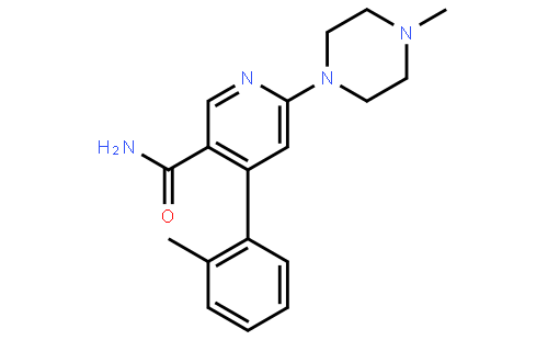 6-(4-甲基哌嗪-1-基)-4-(2-甲基苯基)烟酰胺
