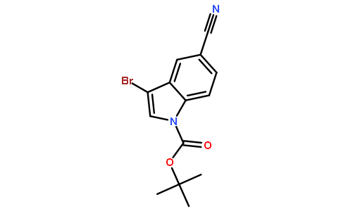 3-Bromo-5-cyanoindole-1-carboxylic acid tert-butyl ester