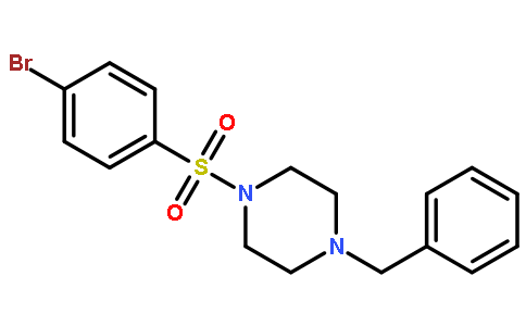 1-Benzyl-4-((4-bromophenyl)sulfonyl)piperazine