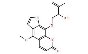 7H-Furo[3,2-g][1]benzopyran-7-one,9-[(2- hydroxy-3-methyl-3-butenyl)oxy]-4- methoxy-,(-)-