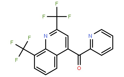 bis[2,8-di(trifluoromethyl)quinolin-4-yl-2-pyridyl]ketone