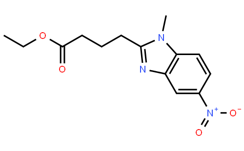 5-硝基-1-甲基-1H-苯并咪唑-2-丁酸乙酯