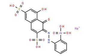 3-[(2-胂酸苯基)偶氮]-4,5-二羟基-2,7-萘二磺酸二钠盐