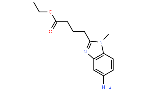 5-氨基-1-甲基-1H-苯并咪唑-2-丁酸乙酯