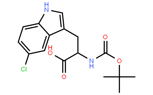 酸2-[（叔丁氧基羰基）氨基]-3-（5-氯-1H-吲哚-3-基）丙酸