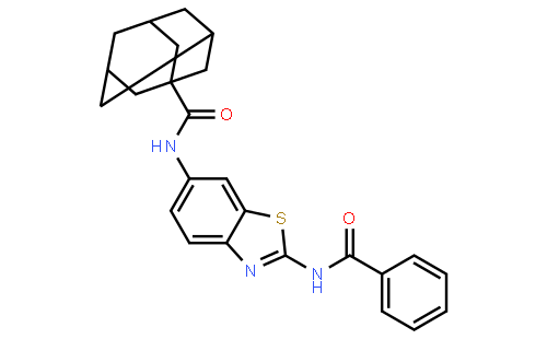 N-[2-（苯甲酰氨基）-6-苯并噻唑基]三环[3.3.1.13,7]癸烷-1-甲酰胺