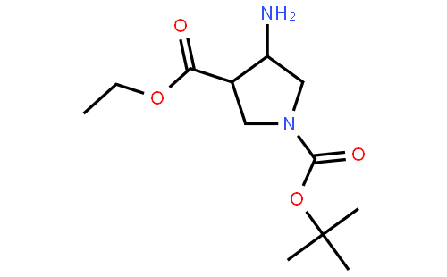 trans-1-tert-Butyl 3-ethyl 4-aminopyrrolidine-1,3-dicarboxylate