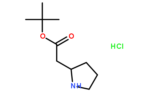 tert-butyl 2-(pyrrolidin-2-yl)acetate hydrochloride