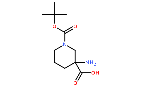1-Boc-3-氨基哌啶-3-羧酸