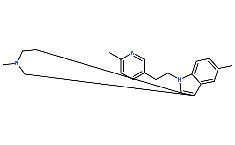 2,3,4,5-四氢-2,8-二甲基-5-[2-(6-甲基吡啶-3-基)乙基]-1H-吡啶并[4,3-b]吲哚