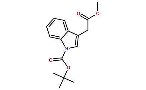 tert-butyl 3-(2-methoxy-2-oxoethyl)-1H-indole-1-carboxylate