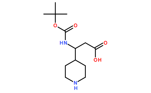 3-(N-Boc-氨基)-3-(4-哌啶基)丙酸