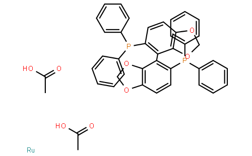 二乙酸根[(S)-(-)-5,5'-双(二苯基次膦)-4,4'-双-1,3-苯并二氧杂环戊二烯]钌(II)