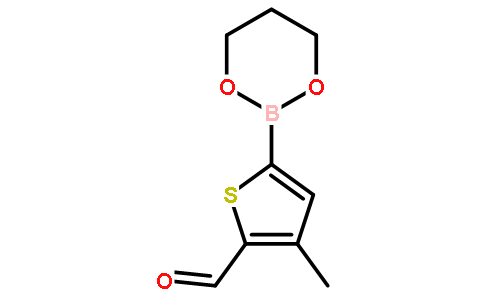 5-甲酰基-4-甲基噻吩-2-硼酸 1,3-丙二醇酯