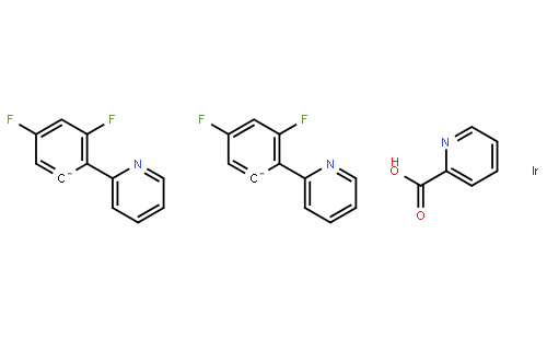 双(4,6-二氟苯基吡啶-N,C2)吡啶甲酰合铱