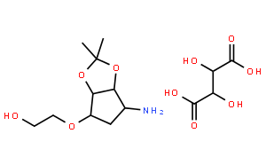 2-((3aR,4S,6R,6aS)-6-aMino-2,2-diMethyltetrahydro-3aH-cyclopenta[d][1,3]dioxol-4-yloxy)ethanol L-tataric acid