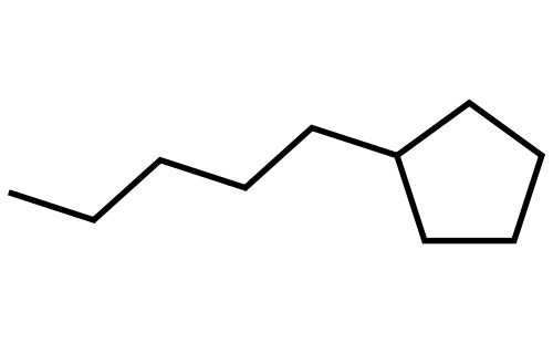 戊基环戊烷结构式