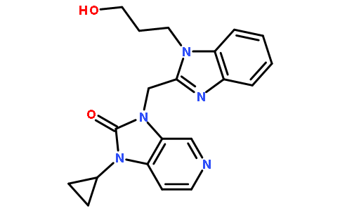 1-cyclopropyl-3-((1-(4-hydroxybutyl)-1H-benzo[d]imidazol-2-yl)methyl)-1H-imidazo[4,5-c]pyridin-2(3H)-one