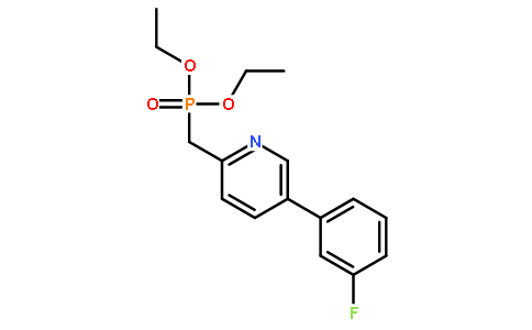 [5-(3-fluorophenyl)-pyridin-2-ylmethyl]-phosphonicaciddiethylester