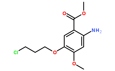 2-氨基-5-(3-氯丙氧基)-4-甲氧基苯甲酸甲酯