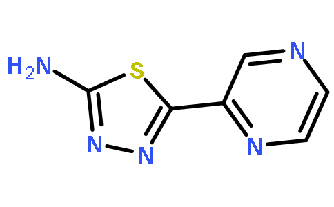 2-氨基-5-(2-吡嗪基)-1,3,4-噻二唑