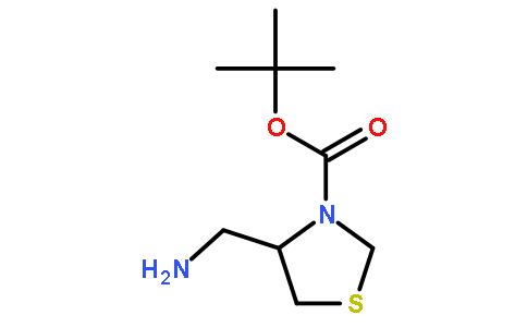 (R)-4-氨基甲基噻唑啉-3-甲酸叔丁酯