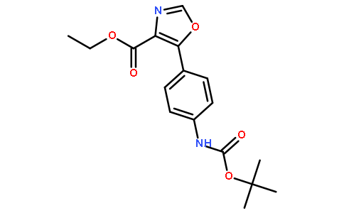 Ethyl 5-(4-((tert-butoxycarbonyl)amino)phenyl)oxazole-4-carboxylate