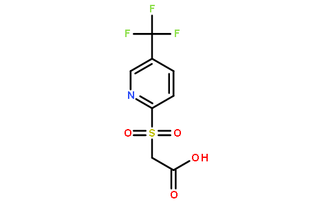 2-[5-(trifluoromethyl)pyridin-2-yl]sulfonylacetic acid