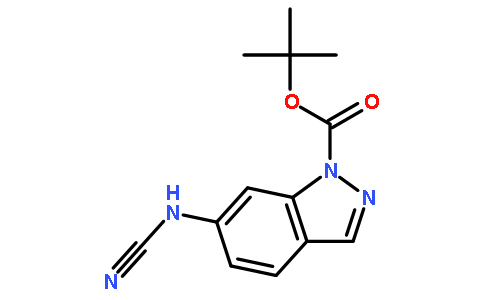 6-cyanoamino-indazole-1-carboxylic acid tert-butyl ester