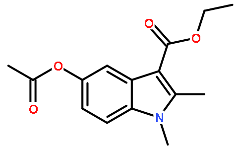 5-乙酰氧基-1,2-二甲基吲哚-3-羧酸乙酯