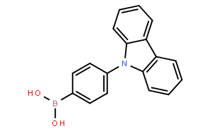 4-(9H-咔唑-9-基)苯基硼酸	(含不同量的酸酐)