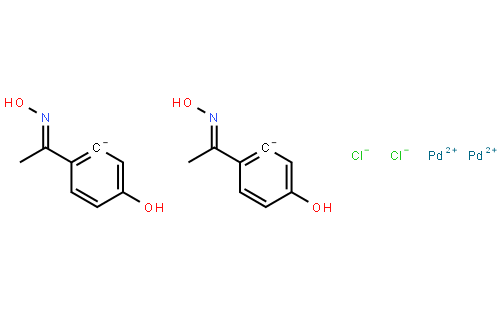 Di-β-chlorobis[5-hydroxy-2-[1-(hydroxyimino-κN)ethyl]phenyl-κC]palladium(II) dimer