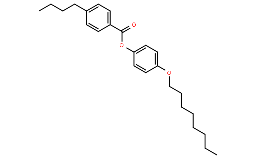 昊睿化学(上海)有限公司 > 4-正丁基苯甲酸 4-辛氧基苯酯   结构式