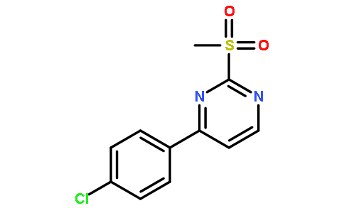 4-(4-Chlorophenyl)-2-(methylsulfonyl)pyrimidine